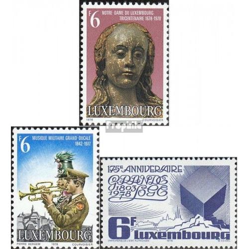 Luxembourg 969,970,975 (Édition Complète) Neuf 1978 Aimer Femme, Chapelle, Großloge