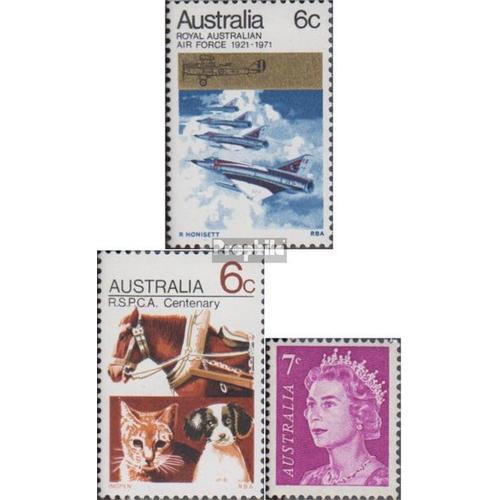 Australie Mer.-No.: 467,468,478 (Complète Edition) Neuf Avec Gomme Originale 1971 Forces Aériennes, Bien-Être Des Animaux, Elizabeth