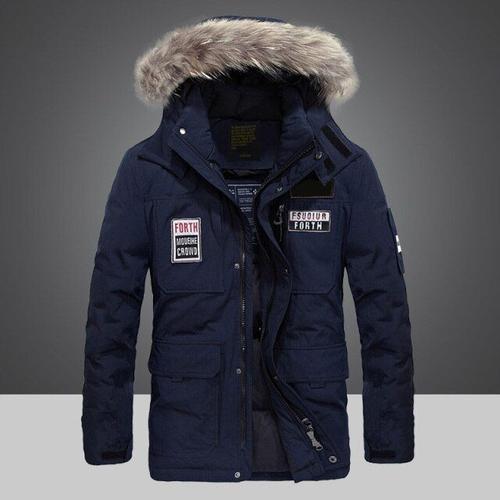 Parka d hiver en duvet de canard blanc pour homme manteau