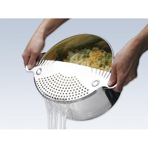 Chg Acier Inoxydable Égouttoir Pour Casseroles Égouttoir À Pâtes Inoxydable Jusqu'à 26cm Égouttoir Pour Casseroles Cuisine Aides De Cuisine Accessoires De Cuisine