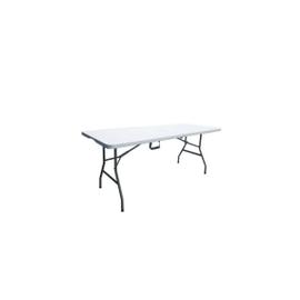 MaxxGarden Table Pliante, Table de Jardin, 120 x 60 x 74 cm, Table  Exterieur, Table Pliable, Blanche : : Jardin