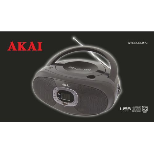 BOOMBOX- LECTEUR CD - USB - RADIO FM - AKAI