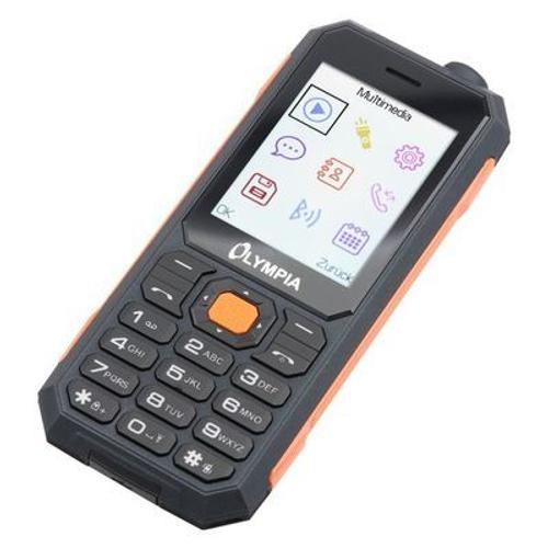 OLYMPIA Active, Smartphone Black / Orange