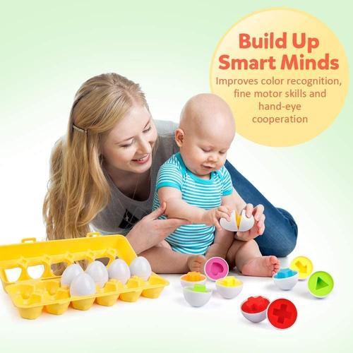 Ensemble de jeux d'œufs assortis Jouet Montessori pour tout-petits