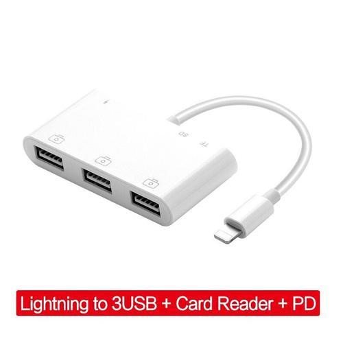 adaptateur USB convertisseur pour Apple iPad Air 3 2 mini 4 5 iPad 10.2 9.7 HUB 3.5mm Jack HDMI Dock Connect Keyboard venu