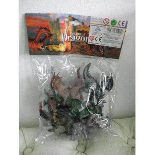 The Legend Of Dragon / La Légende Du Dragon - Lot De 6 Figurines Dragons
