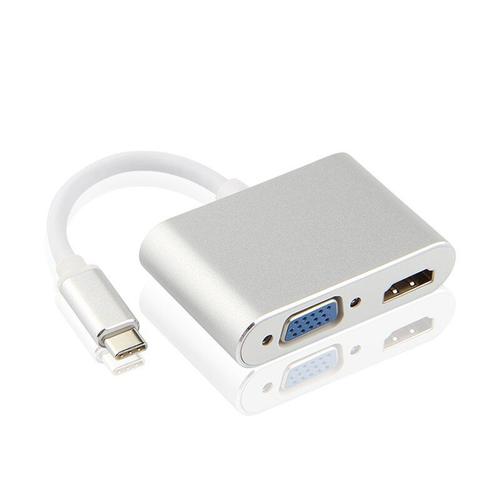adaptateur USB C, convertisseur vers HDMI, VGA, HUB de câble USB-C, pour Samsung Galaxy Tab S4 10.5 SM-T830, étui, connexion, station de télévision, projecteur