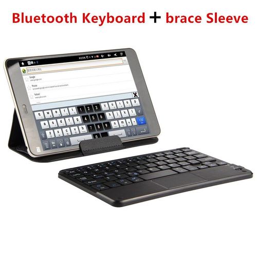 Clavier Bluetooth sans fil, pour Asus ZenPad S 8.0 Z580C Z580CA tablette PC Z380M Z380KL C boîtier Android Windows Touch Pad