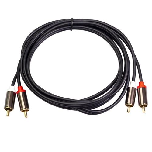 Câble Audio RCA vers 2 RCA mâle vers mâle, 1m 3m 5m, pour Home cinéma, DVD, TV, amplificateur, boîte de son CD
