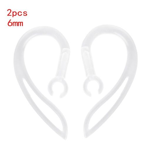 Écouteurs Bluetooth en silicone transparent, 5mm 6mm 7mm 8mm 10mm, crochet d'oreille de remplacement