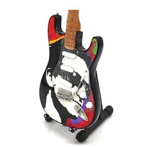 Decoration Guitare Miniature 22 Cm Avec Son Chevalet Tribute Bono