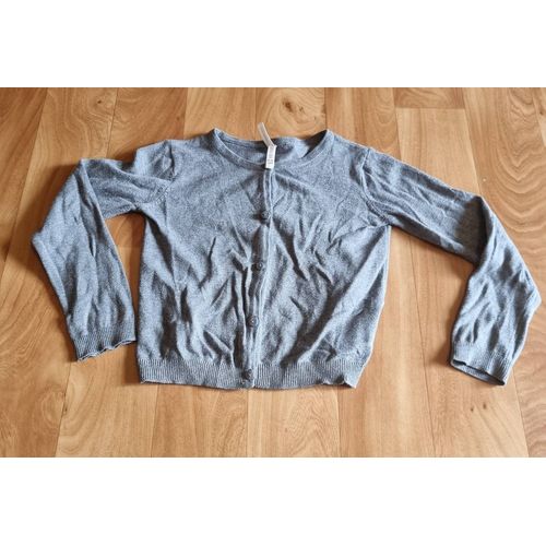 Gilet Fin Fille Gris Young Dimensions Taille 5/6ans