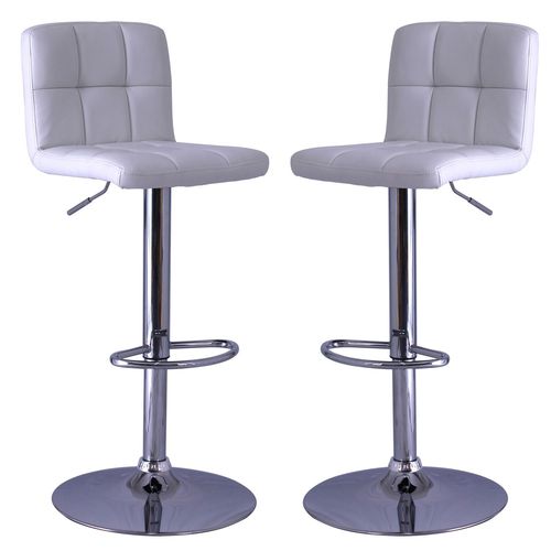 2 Tabourets De Bar Delek - Blanc
