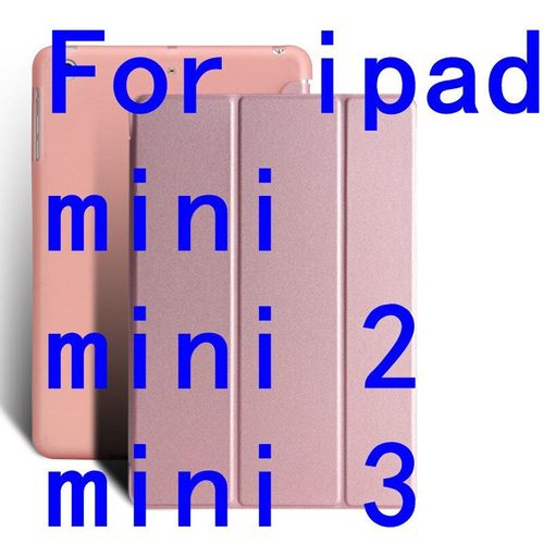 Coque Mince En Cuir Pu Pour Ipad Mini 1 2 3 7.9 Pouces, Dos Souple En Silicone, Veille/Réveil Automatique, Pour Apple Ipad Mini 4