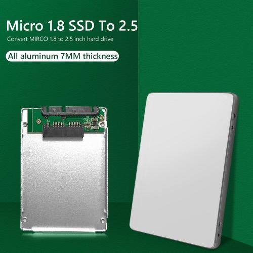 Boîtier pour ordinateur portable SSD, Micro disque dur SATA 1.8 pouces à 2.5 pouces