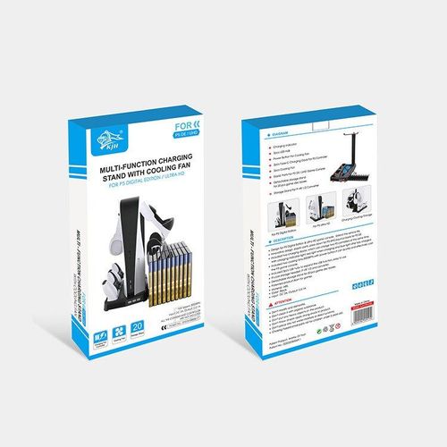 Station De Chargement Pour Console Ps5 Uhd, Double Socle De Chargement, Boîte De Rangement Pour Cartes De Jeu