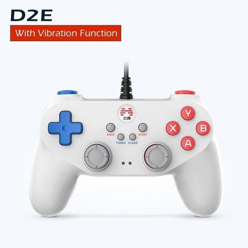 Manette De Jeu Filaire D2e Pour Ps3, Pc, Tv Box, Ps4, Steam, Super Console, Mini Pc, Contrôleur De Jeu, Connexion Usb