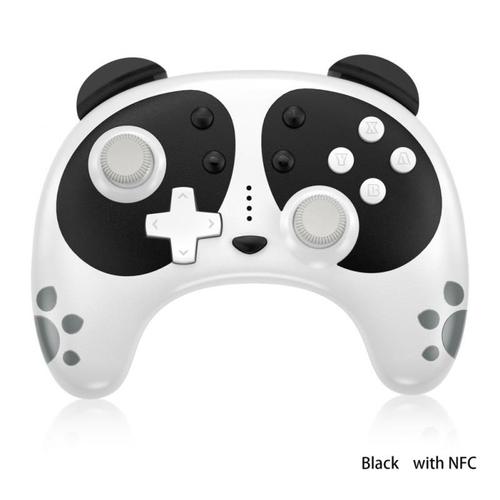 Manette De Jeu Sans Fil Panda Cute Ns Pro, Double Moteur, Vibration, Joystick Pour Nintendo Switch Lite, Pour Xbox 360 Pc