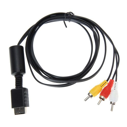 Câble Audio-vidéo 1.8m 6ft AV vers RCA pour Console de jeu Sony PlayStation 2/3/PS2/PS3, nouveau