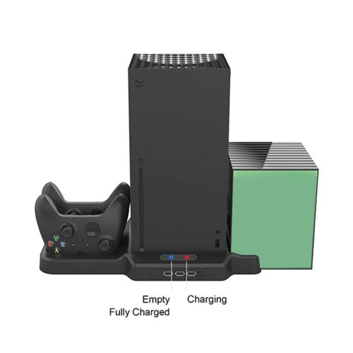 Support De Refroidissement Vertical Avec Chargeur Et 2 Ventilateurs, 11 Emplacements De Jeux Pour Xbox Series S X, Station De Charge