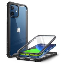 Coque Pour Iphone 12 Mini 5.4 \""(Version 2020), Pare-Chocs Transparent Robuste Complet Avec Protection D'écran Intégrée, I-Blason Ares