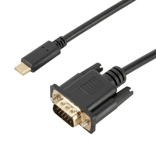 Câble USB type-c vers VGA 1080P, convertisseur pour ordinateur portable, UHD, projecteur vidéo externe, 1.8m
