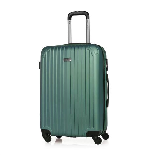 Valise Trolley 66 Cm En ABS. Rigide Et Légère. Poignée Télescopique, 2 Anses Rétractables, 4 Roues. Taille Moyenne. Cadenas À Combinaison T71560