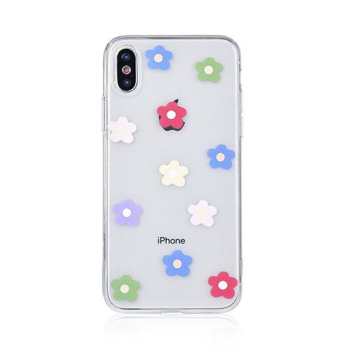 Coque Arrière Souple Et Transparente À Motif Floral Pour Filles, Étui Pour Iphone 6 S, Xr, X, Xs Max, 7, 8, 6 S Plus, 7plus, 8plus