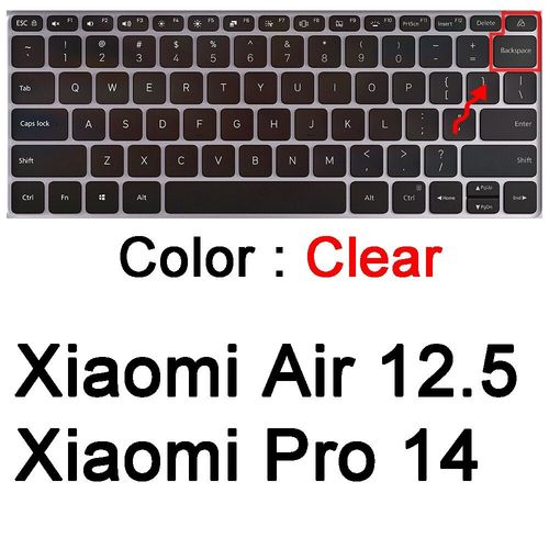 Housse De Clavier Pour Ordinateur Portable Xiaomi Mi Pro X 15 14 Air 13.3 12.5 15.6, Pc De Gaming 15 Ruby, Film De Protection Transparent En Silicone Tpu