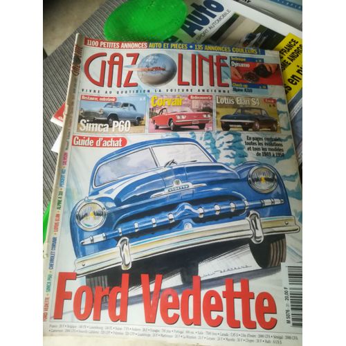 Gazoline 31 De 1998 Simca P60,Peugeot 402 Legere E,Chevrolet Corvair,Ford Vedette,Lotus Elan S4,Salmson
