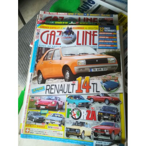 Gazoline 233 De 2016 Dino 246 Gt,Renault 14 Tl,Alfa 90 2.0 Ie Sw Marazzi,Matra Murena 2.2,Alfa Giulia Nuova Super,Spider Serie 3,Alfetta Gtv 2.0,Alfa 6,Alfasud Sprint,Rispal,Gardner Serpollet Type H