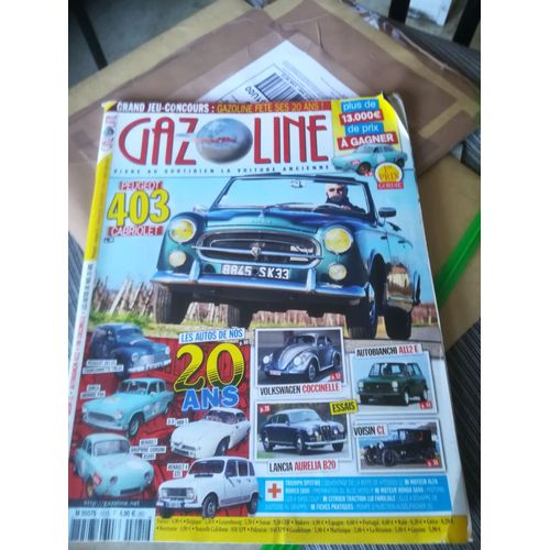 Gazoline 221 De 2015 Peugeot 403 Cab,Lancia Aurelia B20 Gt 2500,Voisin C1 Coupe Chauffeurbinder,Autobianchi A112e,Coccinelle Ovale,Dauphine Gordini R1095,Simca Aronde P60,Db Hbr5,Peugeot 203 C5 Fourgo