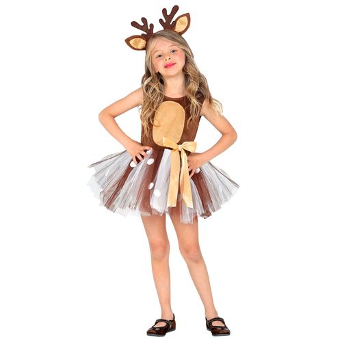 Déguisement Petit Renne Tutu Fille - Taille: 3-4 Ans (110 Cm)