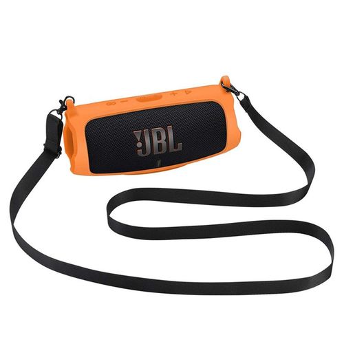 Housse En Silicone Compatible Speaker Case Pour Jbl Charge 5 Bluetooth (Comprendre Mousqueton À Crochet +Bandoulière)