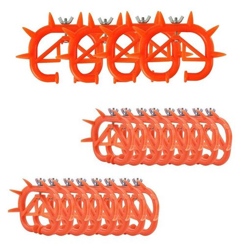 Anneau De Nez De Vache, 20 Pièces, Outil De Sevrage En Plastique Rouge Pour Bétail De Veau, Prévention De La Succion