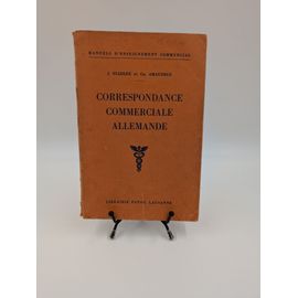 Livre Manuels D'enseignement Commercial / Correspondance Commerciale Allemande