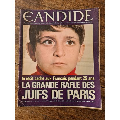 Le Nouveau Candide N°313 - Avril 1967 - La Grande Rafle Des Juifs De Paris