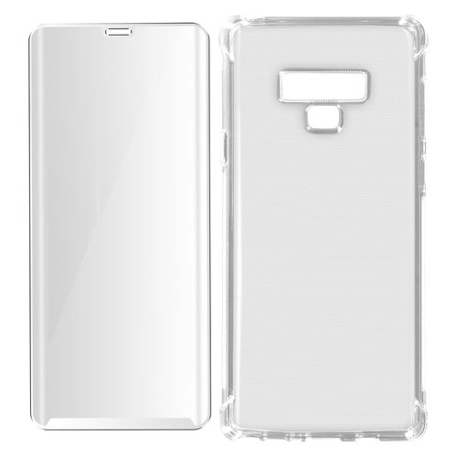 Pack Protection Samsung Galaxy Note 9 Coque Souple Et Verre Trempé Transparent