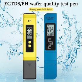 Testeur TDS EC, testeur professionnel de qualité de l'eau 3 - en - 1 LCD Digital  TDS
