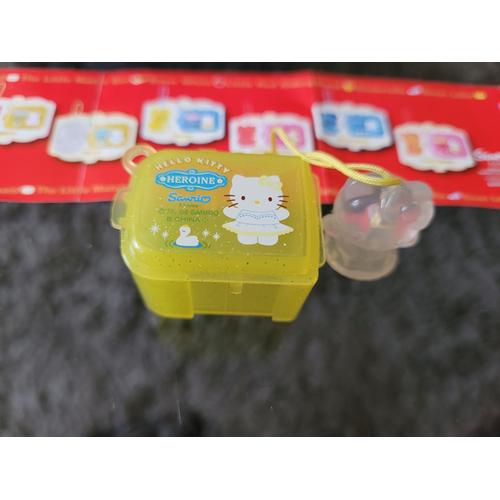 Jouet Gashapon - Hello Kitty Sanrio - Petite Boîte Jaune Contenant Une Figurine - Bandai