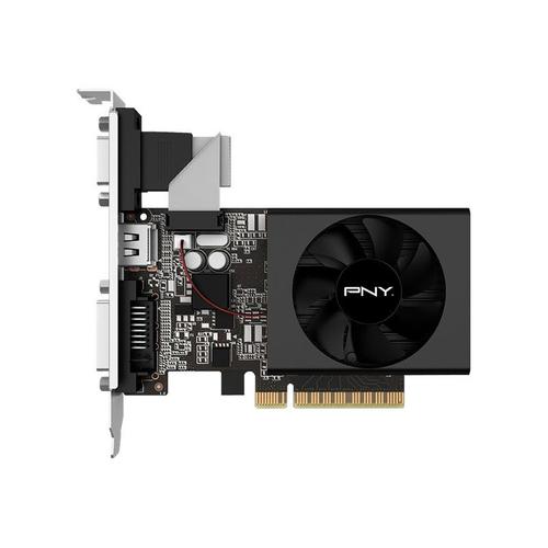 PNY GeForce GT 730 - Carte graphique - GF GT 730 - 2 Go GDDR3 - PCIe 2.0 x8 profil bas - DVI, D-Sub, HDMI