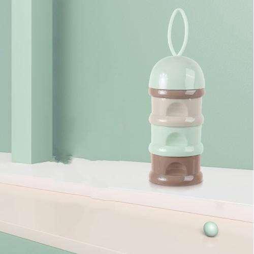 Boîte Doseuse À Poudre De Lait,Distributeur De Formule Pour Bébé,Conteneur Portable Dde Lait En Poudre En Bas Âge- Vert