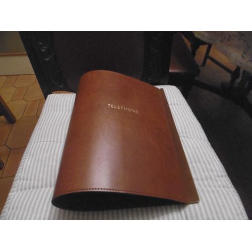 Couverture Matiere Synthetique Pour Annuaire Telephonique Ou Repertoire A4 Marron Clair Duron