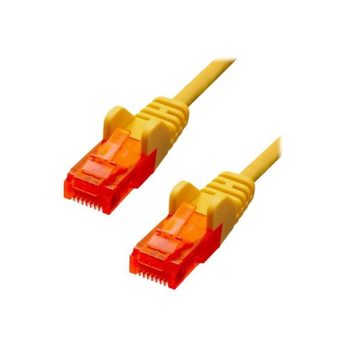 ProXtend - Cordon de raccordement - RJ-45 (M) pour RJ-45 (M) - 7 m - 5 mm - UTP - CAT 6 - IEEE 802.3af - démarré, sans crochet, bloqué - jaune