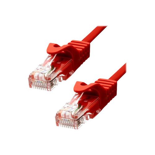 ProXtend - Cordon de raccordement - RJ-45 (M) pour RJ-45 (M) - 7 m - 5.4 mm - UTP - CAT 5e - IEEE 802.3at - moulé, sans crochet, bloqué - rouge