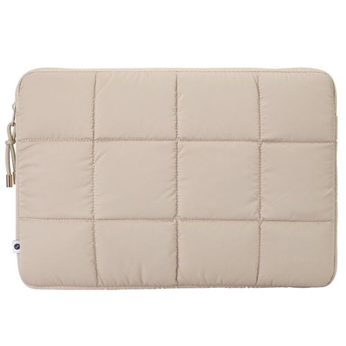 Selencia Pochette ordinateur Puffy 15-16 pouces Beige