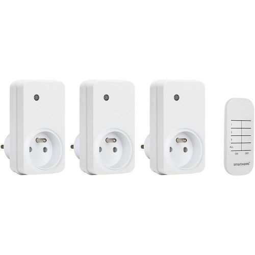 Kit de 3 prises commandées avec télécommande