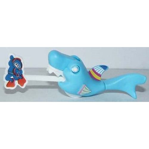 Figurine "Kinder" (1995) - Animaux Difficiles / N°1 - Requin Et Plongeur ( K96n46 / K96-46 )