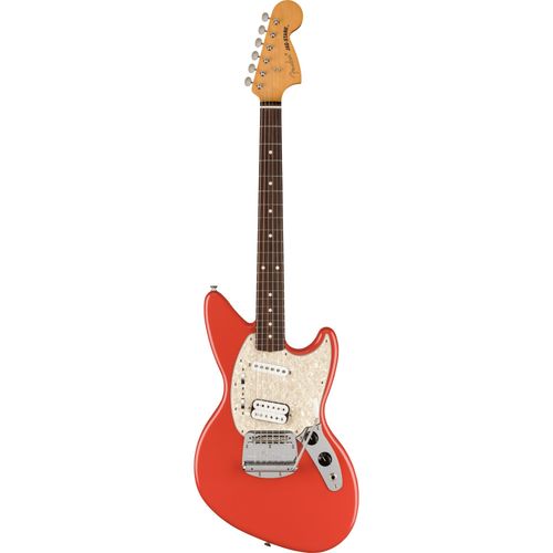 Fender Kurt Cobain Jag-Stang Rw Fiesta Red Guitare Électrique Avec Housse Deluxe