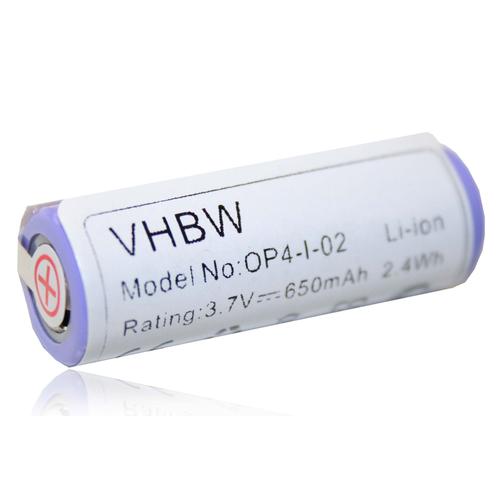 Vhbw Batterie Compatible Avec Braun Oral-B Smart 6, Genius 6000, Genius 8000, Genius 9000 Rasoir Tondeuse Électrique (650mah, 3,7v, Li-Ion) 